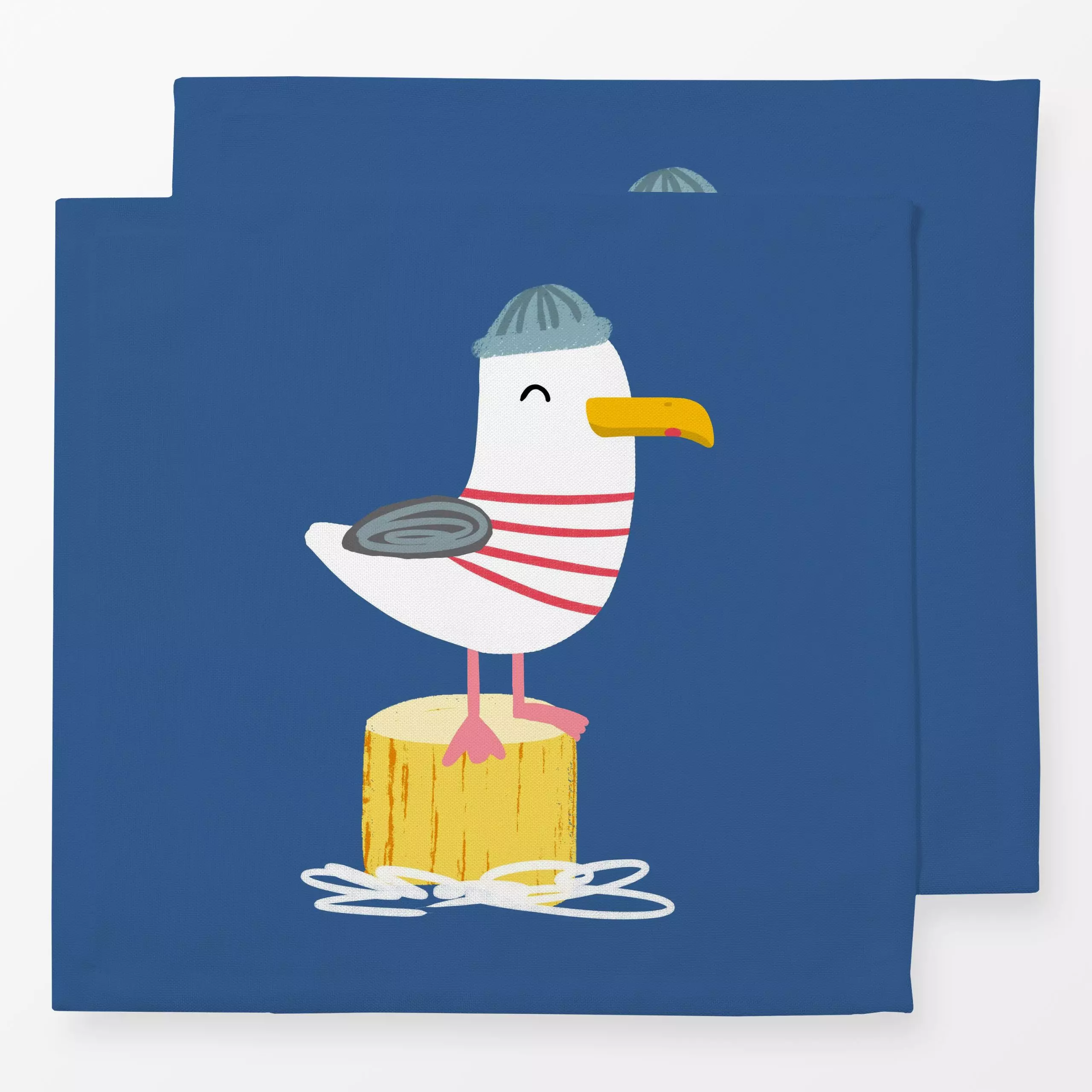 Servietten Möwen Bjoern und Stine - Kinderzimmer & Motive für Kinder, Tiere - von „Julia Reyelt"; Muster, minimal, Kinder, W...