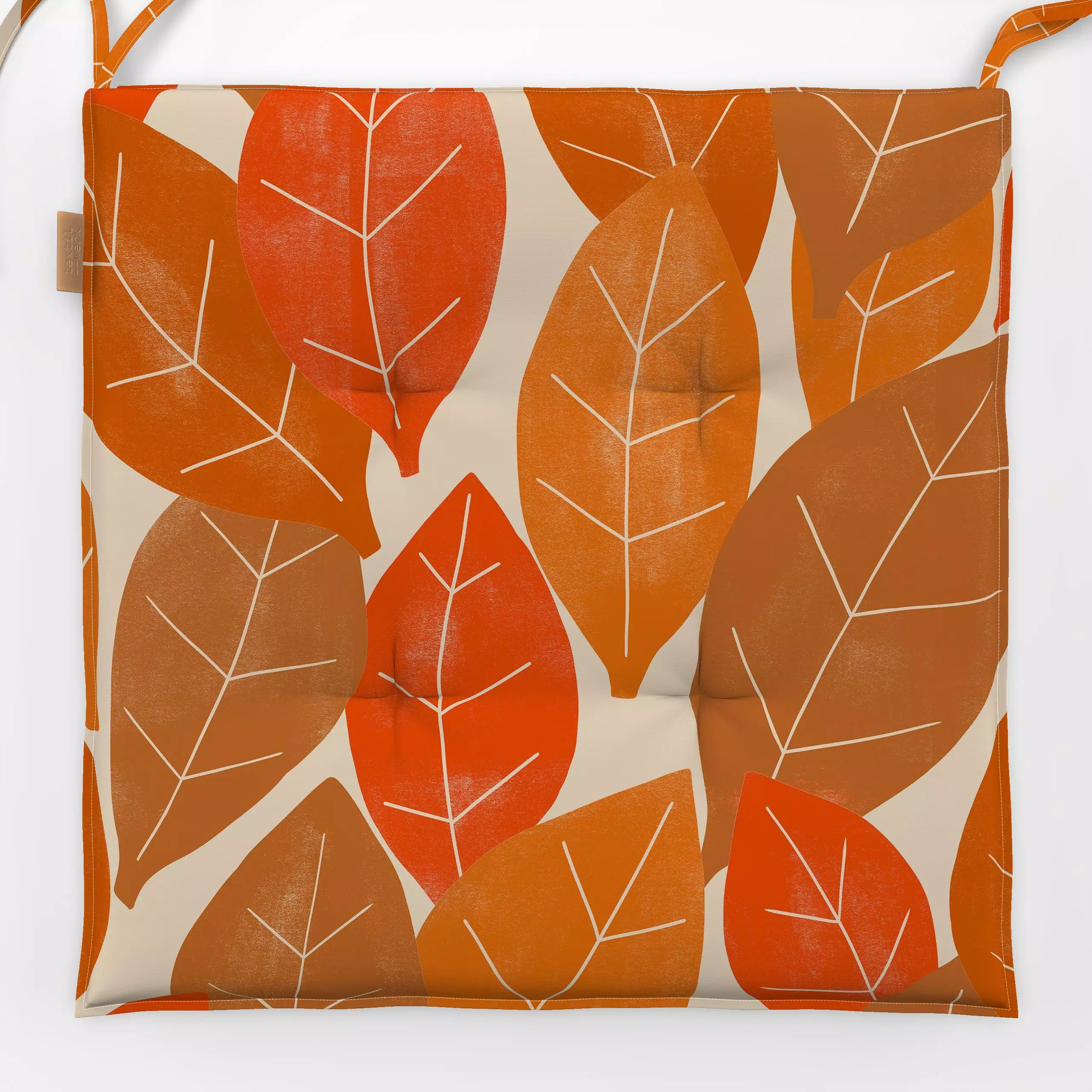 Sitzkissen Blätter orange - Herbst, Winter, Anlässe - von „Studio Kesse"