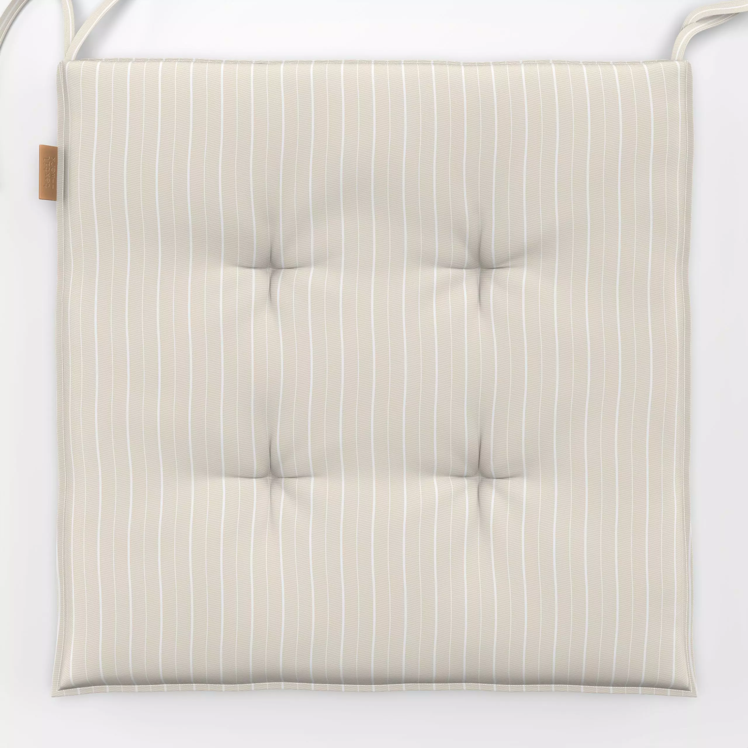 Sitzkissen Umbracle - Symbole & Muster - von „Karen Menzenbach"; Muster, Linien, Streifen, Kissen, beige, Weiss, minimalisti...