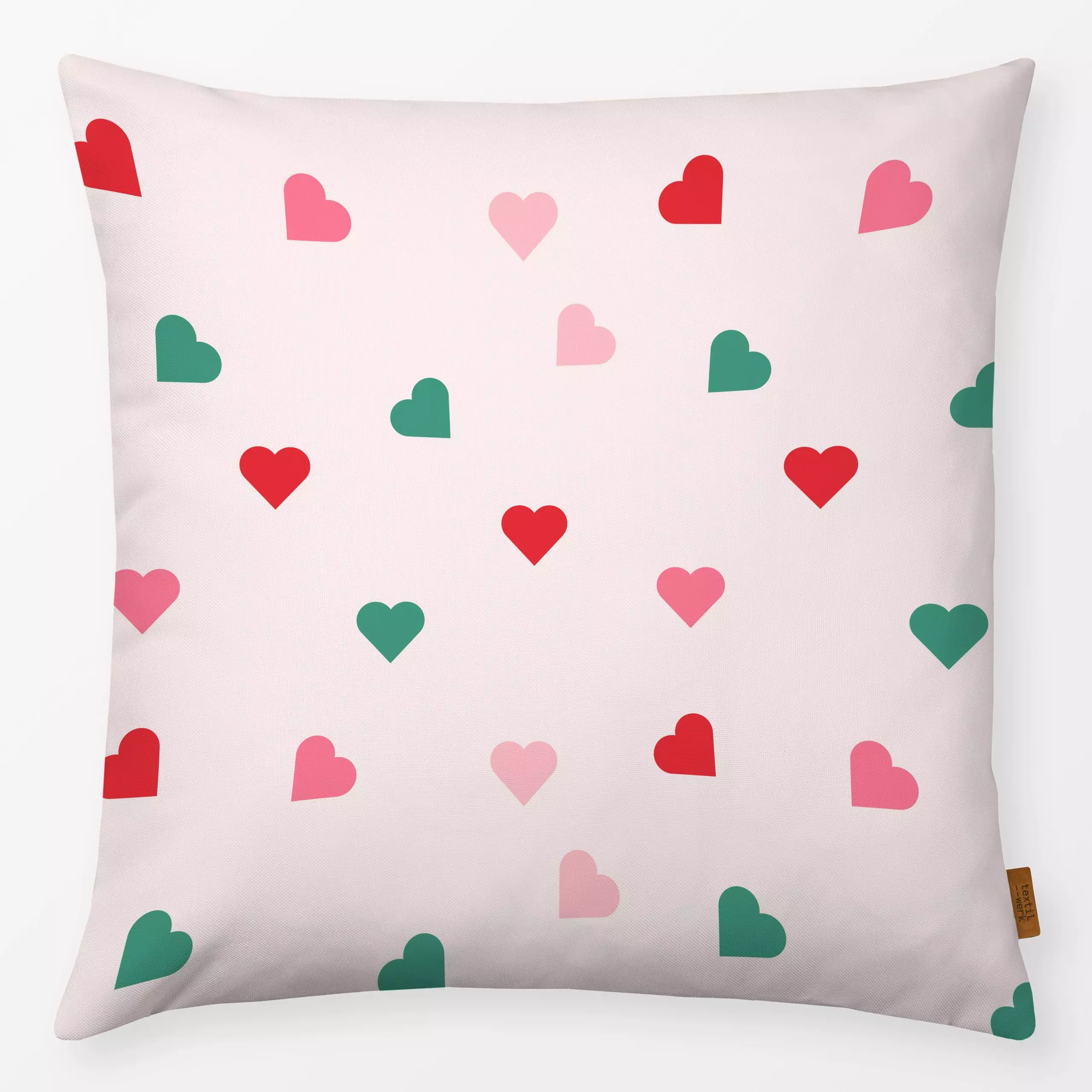 Kissen Herz Pattern - Liebe, Romantik & Pride, Symbole & Muster, Anlässe - von „Jana Moßmann"; Frauenpower, Herzen, statemen...
