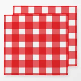 Servietten Karo Rot