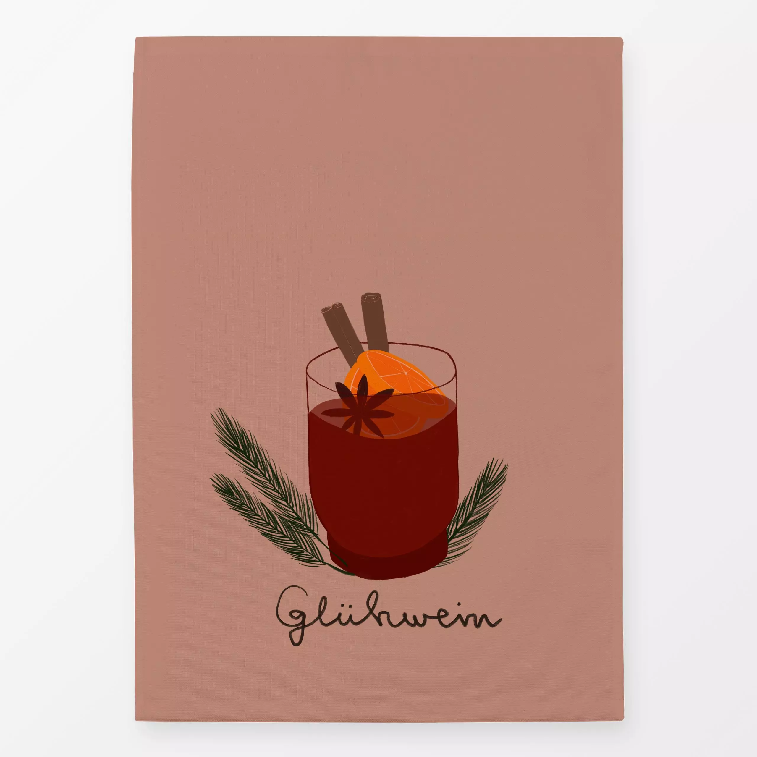 Geschirrtücher Glühwein - Winter, Küche, Essen & Trinken - von „Sophie Augustin Illustration"; winterlich, gluehwein, gemuet...