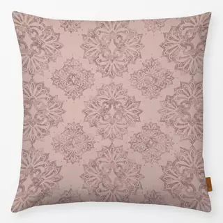 Kissen Vintage floral damask altrosa