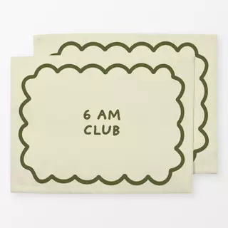 Tischset 6 AM CLUB