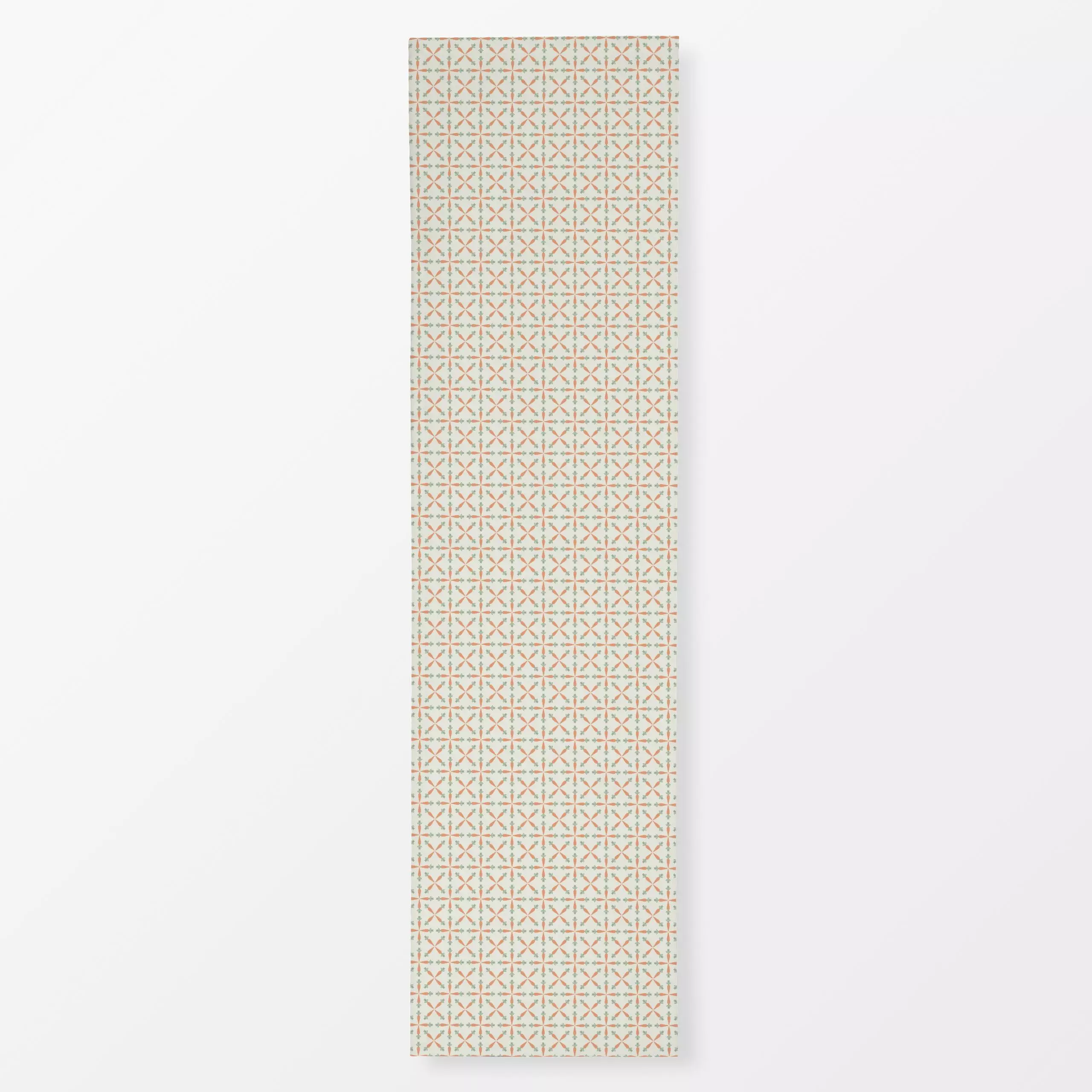 Tischläufer Ostermöhrchen Creme Grün, Blumen, Ostern, von DEINKI Studio