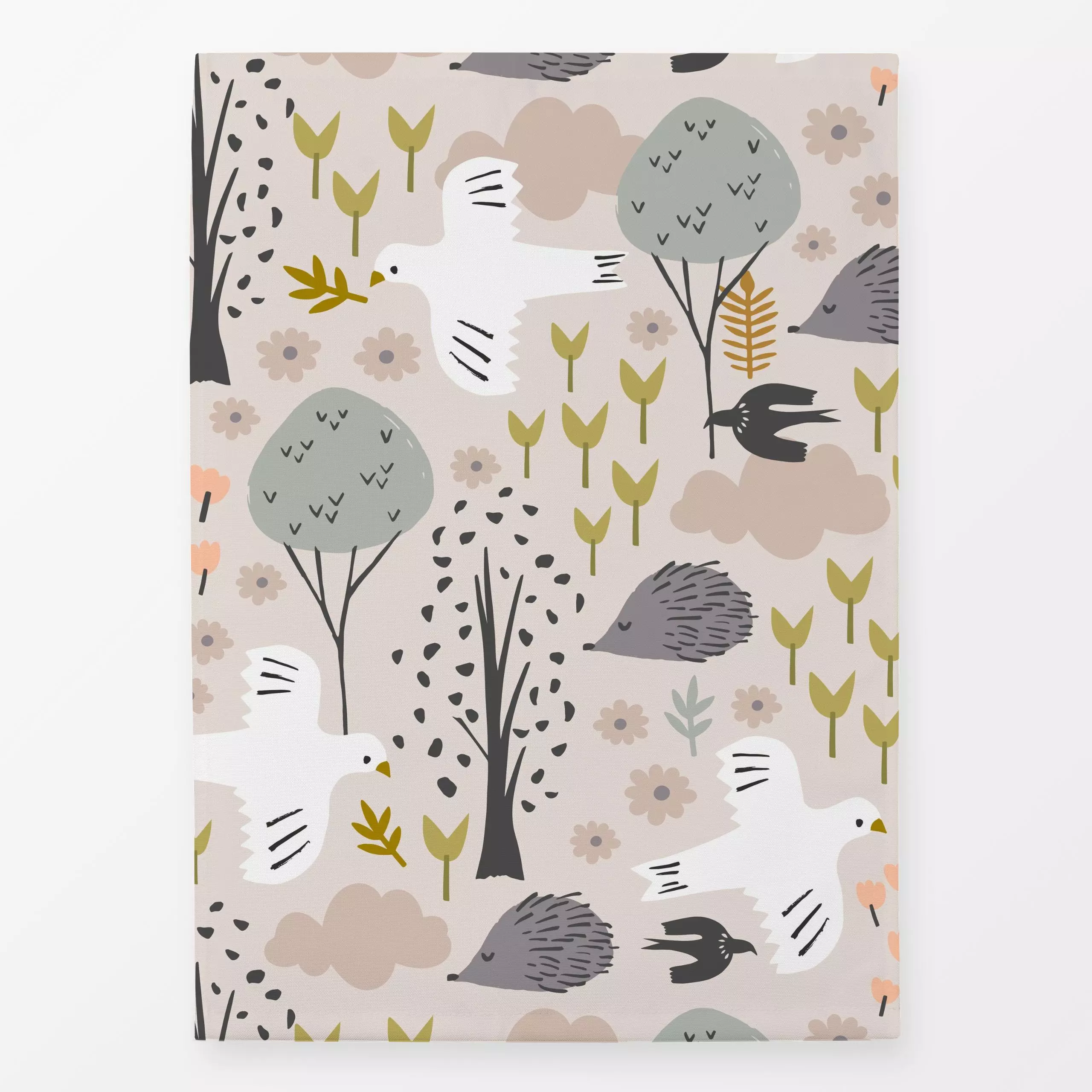 Geschirrtücher Waldvögel Nude - Kinderzimmer & Motive für Kinder, Natur & Landschaft, Tiere - von „Sara Maria"; Igel, Tierki...