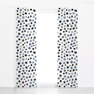 Flächenvorhang Indigo Dots