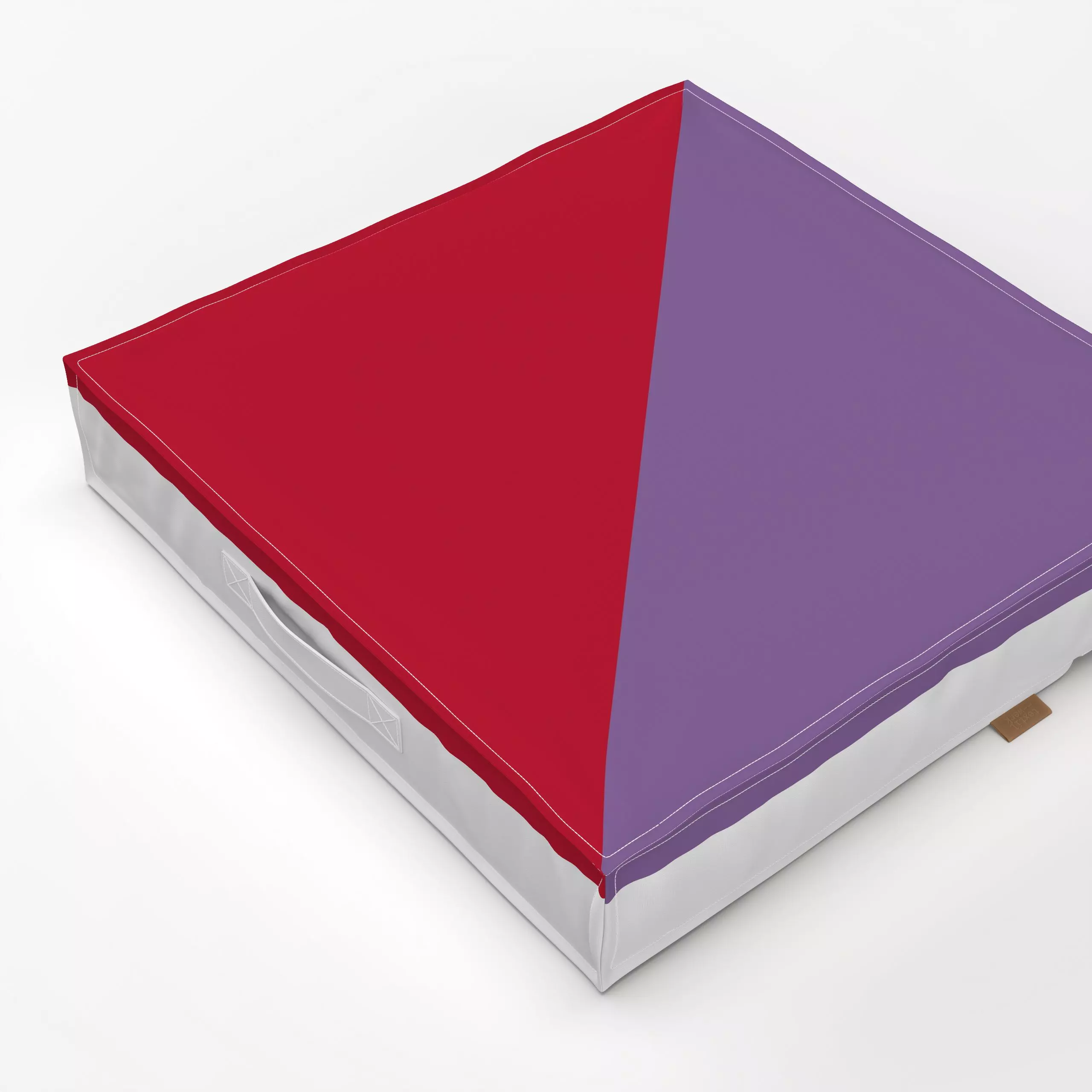 Bodenkissen Square lila rot - Symbole & Muster, Anlässe - von „Iris Knabenschuh Textildesign"; Muster, Weihnachten, Winter, ...