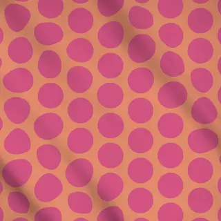 Meterware Polkadots pink orange