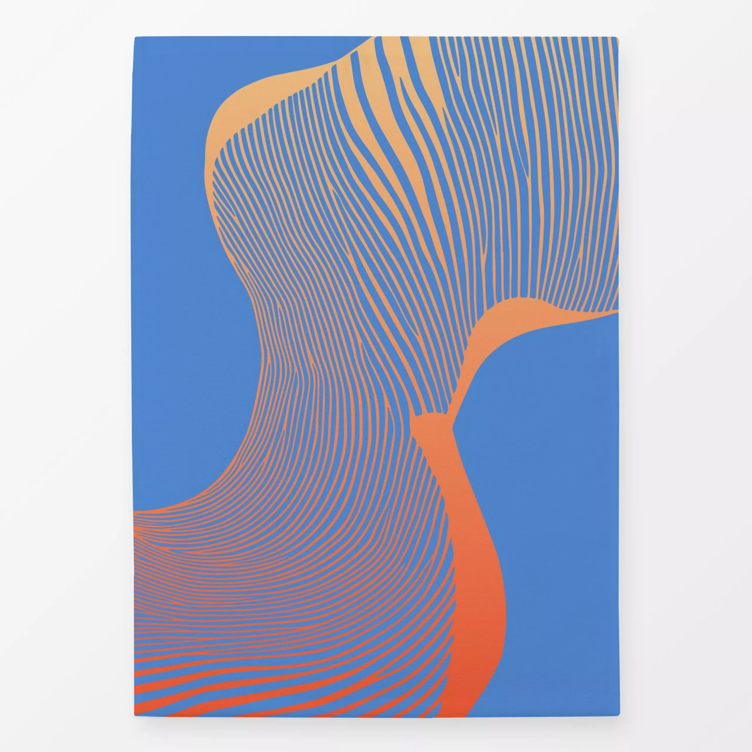 Geschirrtücher Organic Lines 03 Orange Graded - Liebe, Romantik & Pride, Symbole & Muster - von „BOUDOIR BOBO"; Linien, abst...