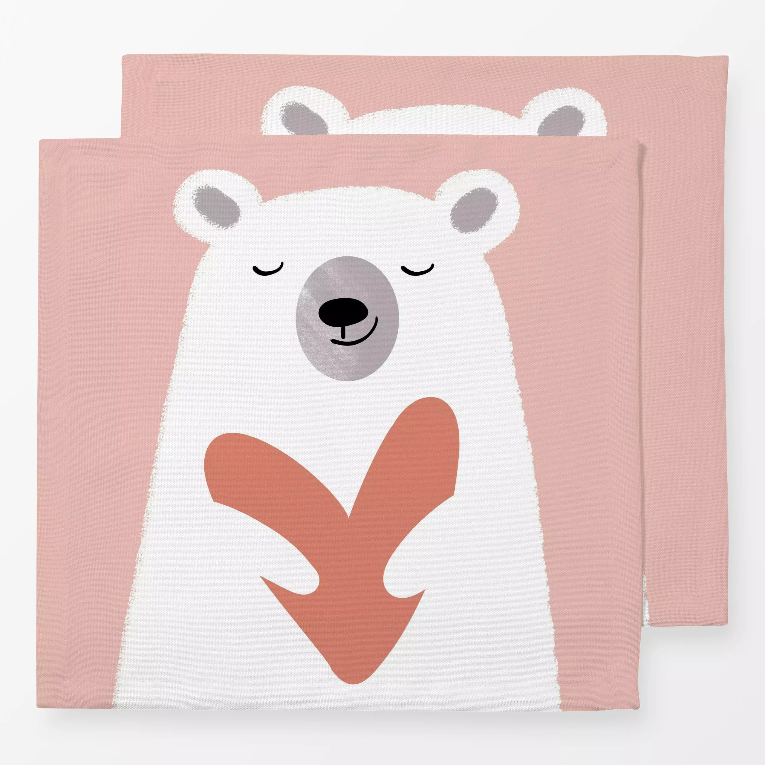 Servietten Love Baer Muster terrakotta - Liebe, Romantik & Pride, Tiere, Symbole & Muster - von „Julia Reyelt"; boho, Kinder...