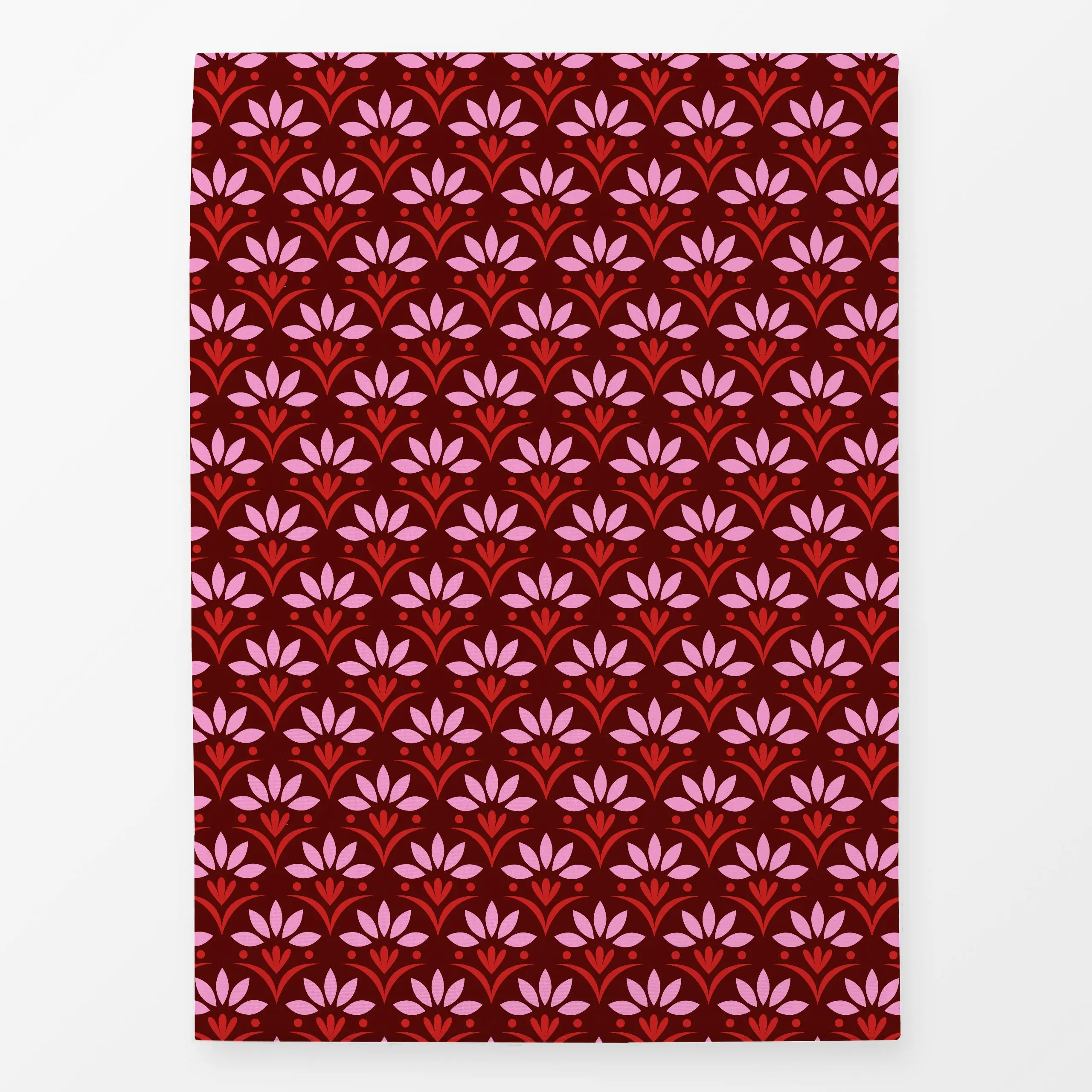 Geschirrtücher Vintage Florals brown red - Blumen & Florales, Frühling, Symbole & Muster - von „Karen Menzenbach"; Muster, B...