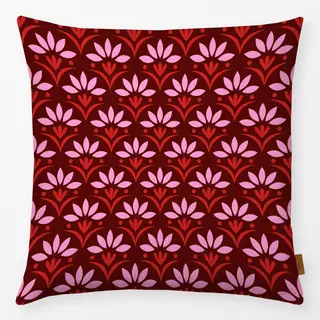Kissen Vintage Florals brown red