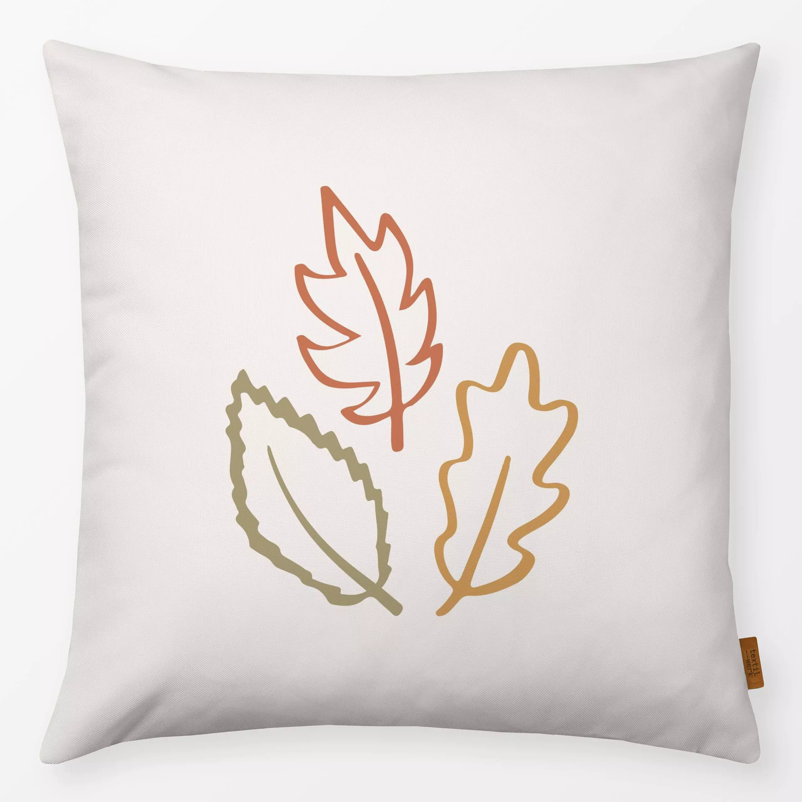 Kissen Laub Blätter Herbst - Herbst, Pflanzen & Botanik - von „Kathrin Woo"; Blätter, Laub, modern, Herbst, Herbstdeko, Herb...