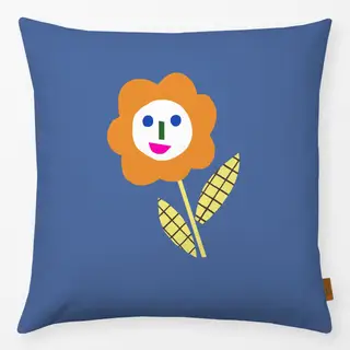 Kissen Daisy blau Sommer