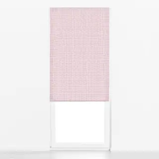 Raffrollo Karomuster Blau Rot