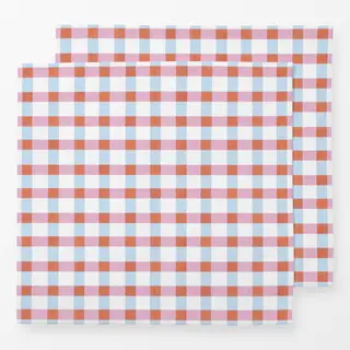 Servietten Karomuster Blau Rot