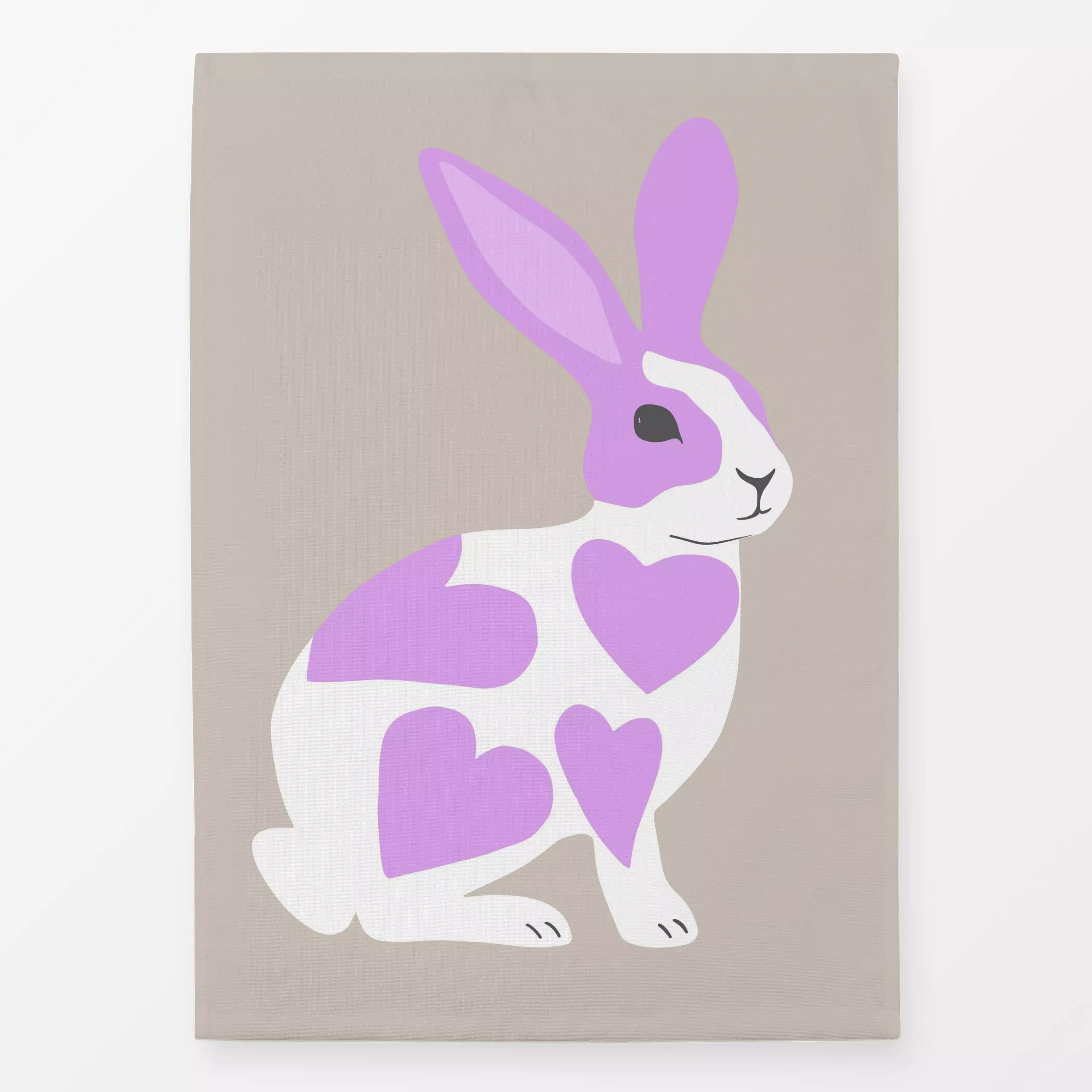 Geschirrtücher Osterhase Kaninchen pink - Frühling, Tiere, Anlässe, Ostern - von „Studio Kesse"