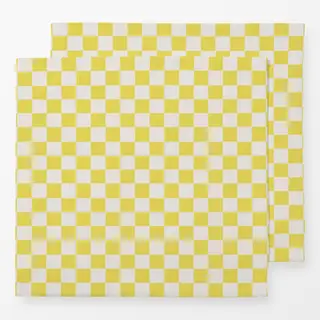 Servietten Santorini Karos Gelb
