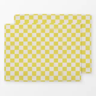 Tischset Santorini Karos Gelb