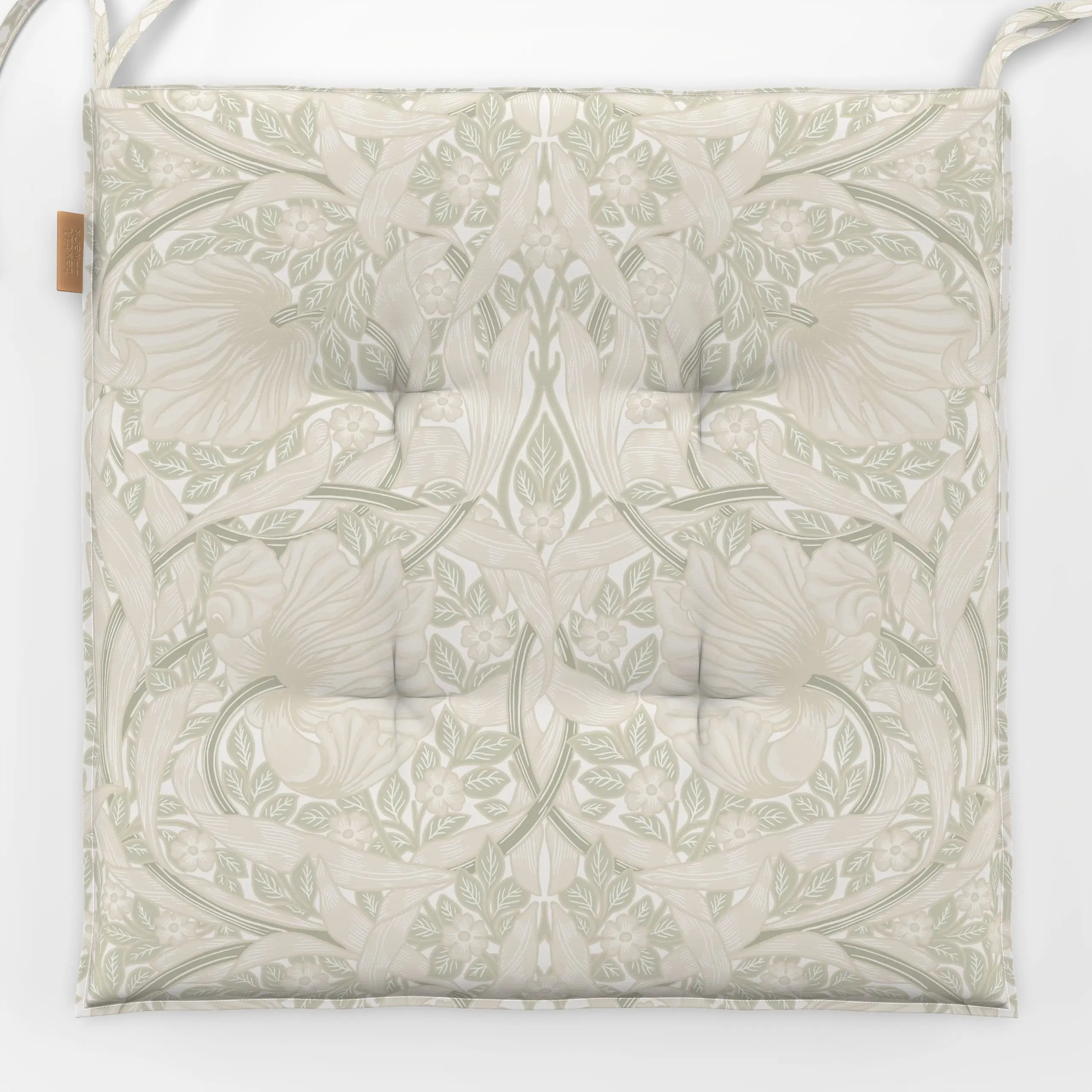 Sitzkissen Pimpernel W Morris Neutrals - Blumen & Florales, Symbole & Muster - von „Uta Naumann"; Muster, floral, vintage, k...