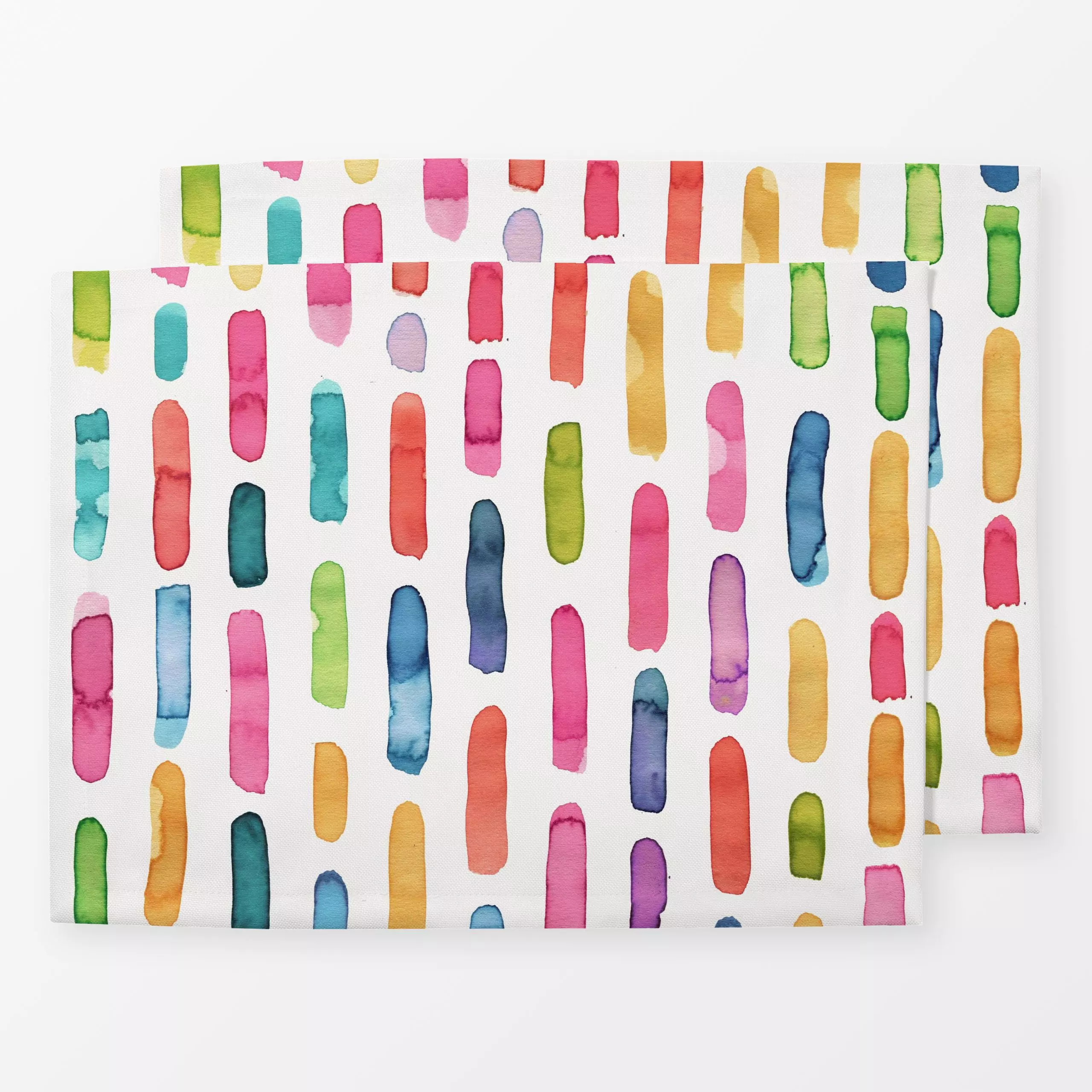 Tischset Party Stripes Multi, gemustert, Sommer, von Ninola Design