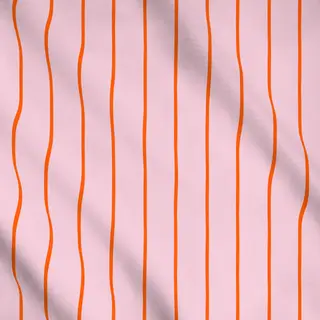 Meterware Dünne Streifen Rosa & Rot