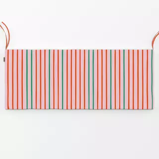 Bankauflage Streifen Duo | rosa-rot-grün