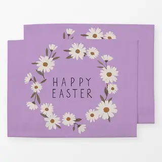 Tischset Kranz Happy Easter