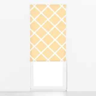Raffrollo Raute Muster Hellgelb