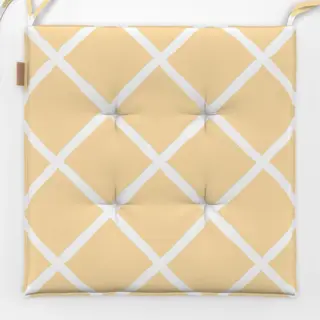 Sitzkissen Raute Muster Hellgelb