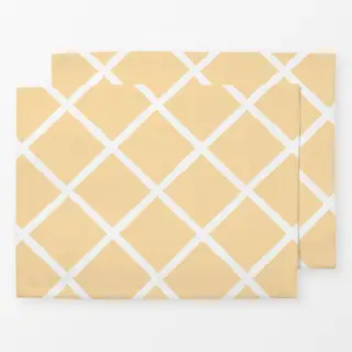 Tischset Raute Muster Hellgelb