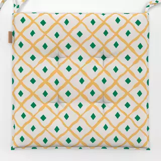 Sitzkissen Cool Boho Mesh Pattern yellow