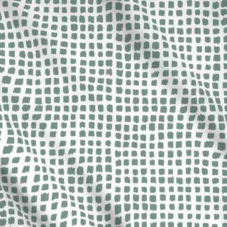 Meterware Little squares - modern green