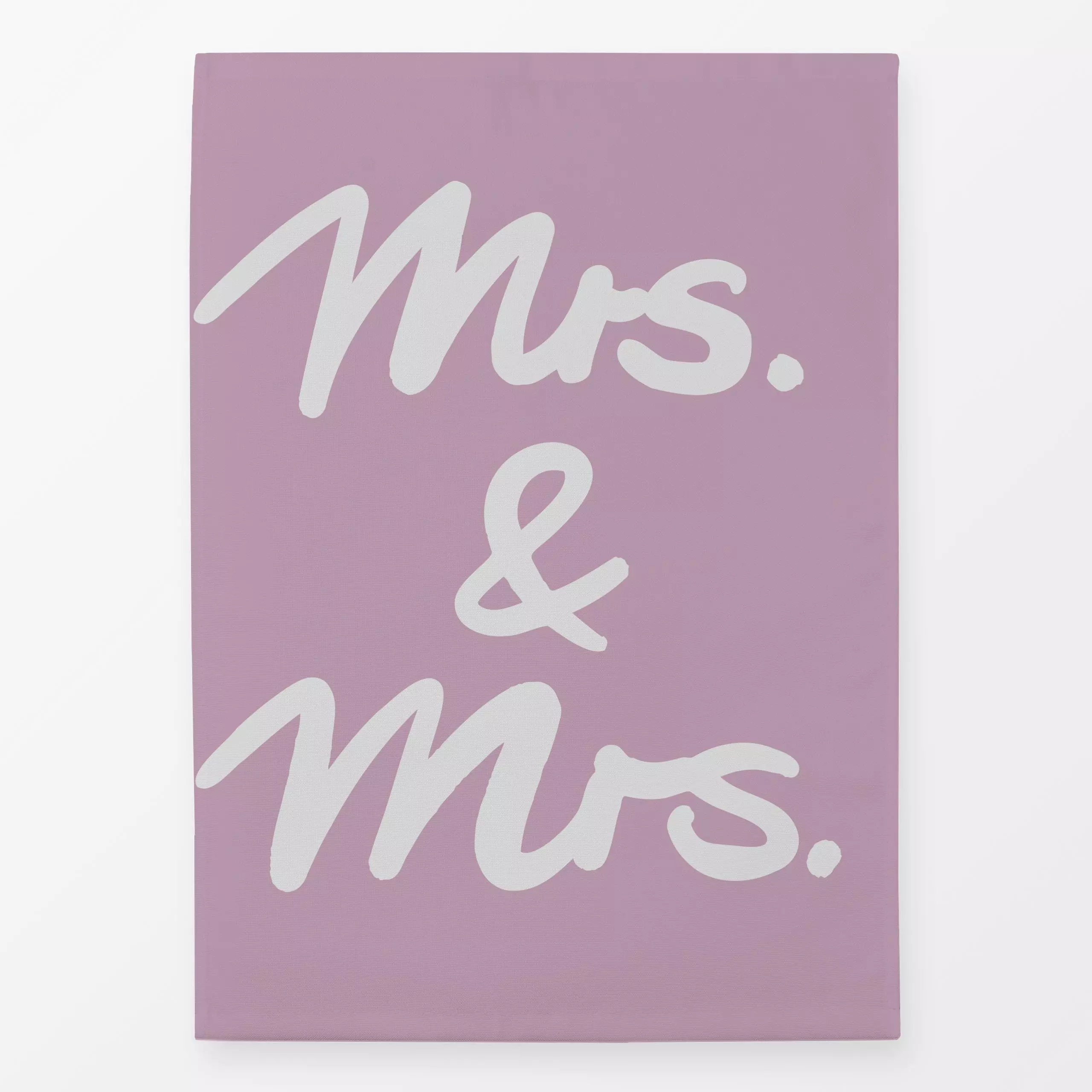 Geschirrtücher Mrs and Mrs 2 - Sprüche & Schriftzüge, Anlässe - von „Studio Memb"; rosa, Frauenpower, Liebeszitate, Hochzeit...