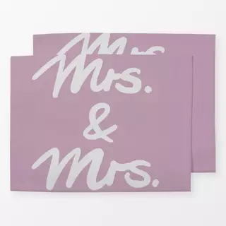 Tischset Mrs and Mrs 2