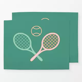 Tischset Vintage Tennis Spiel