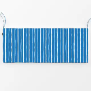 Bankauflage Streifen weiß-blau