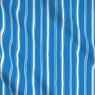 Meterware Streifen weiß-blau
