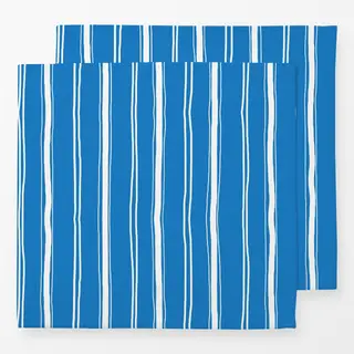 Servietten Streifen weiß-blau