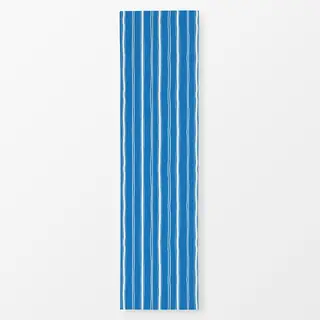 Tischläufer Streifen weiß-blau