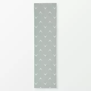 Tischläufer Hirschkopf Silhouette salbei