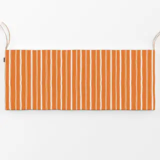 Bankauflage Streifen weiß-orange
