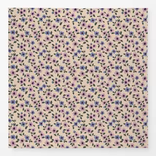 Tischdecke Blumenmuster rosa blau