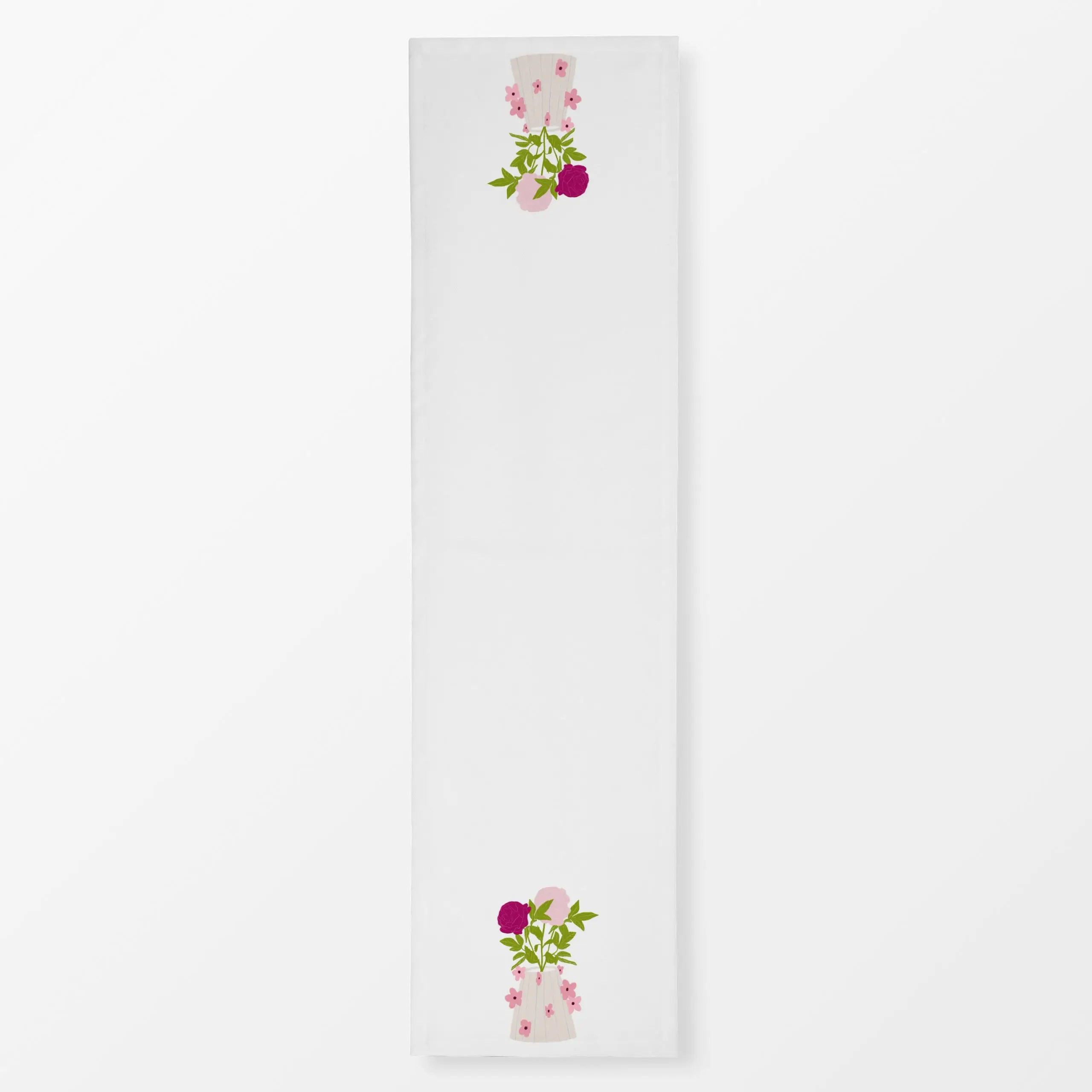 Tischläufer Rosen Blumenvase Rosa, Blumen, Sommer, von Sophie Augustin Illustration