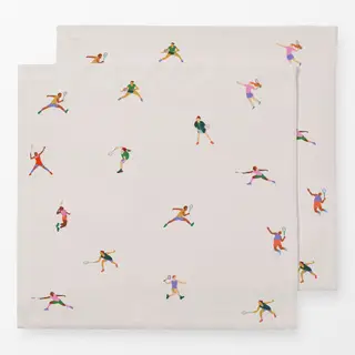 Servietten Badminton Muster 2