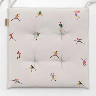 Sitzkissen Badminton Muster 2