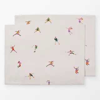 Tischset Badminton Muster 2