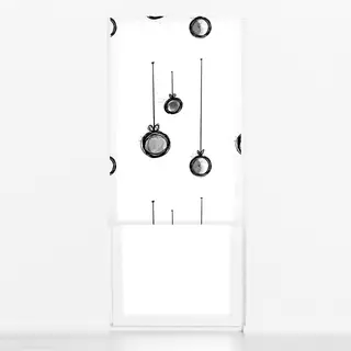 Raffrollo Weihnachtskugeln no1