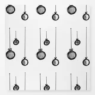 Tischdecke Weihnachtskugeln no1